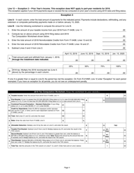 Instructions for Form R-210NR Underpayment of Individual Income Tax Penalty Computation- Non-resident and Part-Year Resident - Louisiana, Page 4