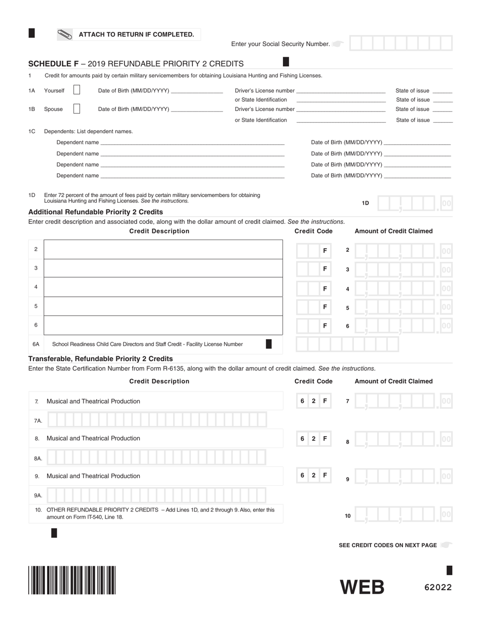 Form IT-540 Louisiana Resident Income Tax Return - Louisiana, Page 10