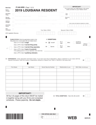 Form IT-540 Louisiana Resident Income Tax Return - Louisiana, Page 2