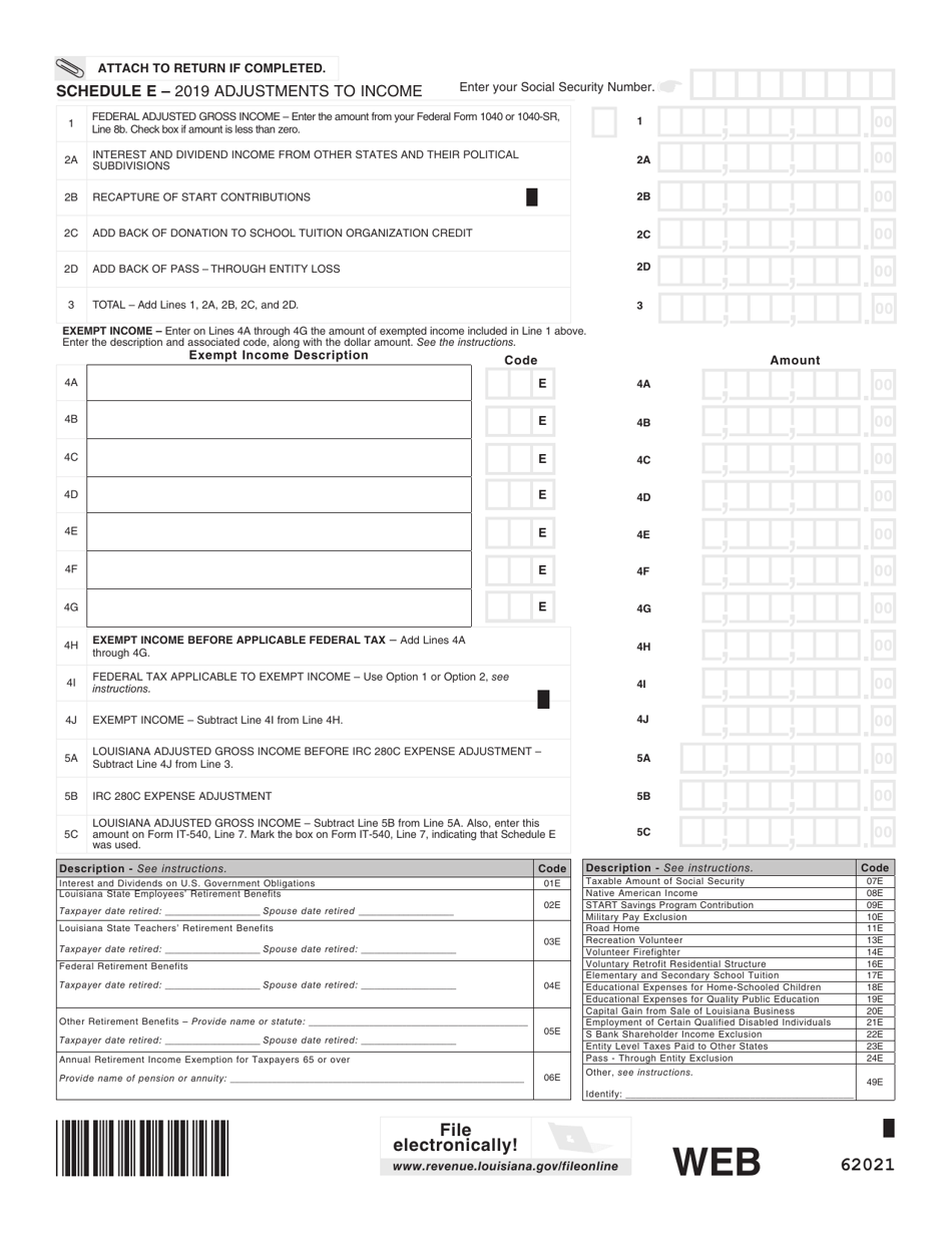 Form IT-540 Louisiana Resident Income Tax Return - Louisiana, Page 8