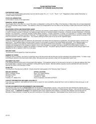 Statement of Foreign Qualification (Foreign Limited Liability Partnership) - Kentucky, Page 2