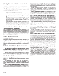 Instructions for Form U-6 Public Service Company Tax Return - Hawaii, Page 4