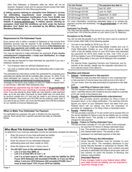 Instructions for Form 200-01 Delaware Individual Resident Income Tax Form - Delaware, Page 4