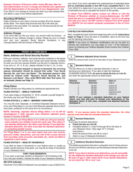 Instructions for Form 200-01 Delaware Individual Resident Income Tax Form - Delaware, Page 5