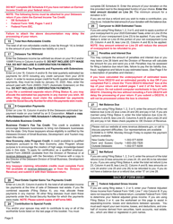 Instructions for Form 200-01 Delaware Individual Resident Income Tax Form - Delaware, Page 8