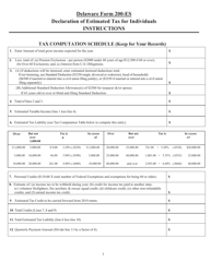 Instructions for Form 200-ES Delaware Estimated Income Tax Voucher - Delaware, Page 3