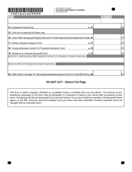 Form DR0104CH Voluntary Contributions Schedule - Colorado, Page 2
