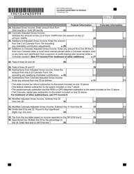 Form DR0104PN Part-Year Resident/Nonresident Tax Calculation Schedule - Colorado, Page 3