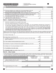 Form DR0104CR Individual Credit Schedule - Colorado, Page 2