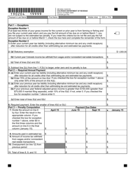 Form DR0204 Tax Year Ending Computation of Penalty Due Based on Underpayment of Colorado Individual Estimated Tax - Colorado, Page 2