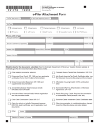 Form DR1778 E-Filer Attachment Form - Colorado, Page 2