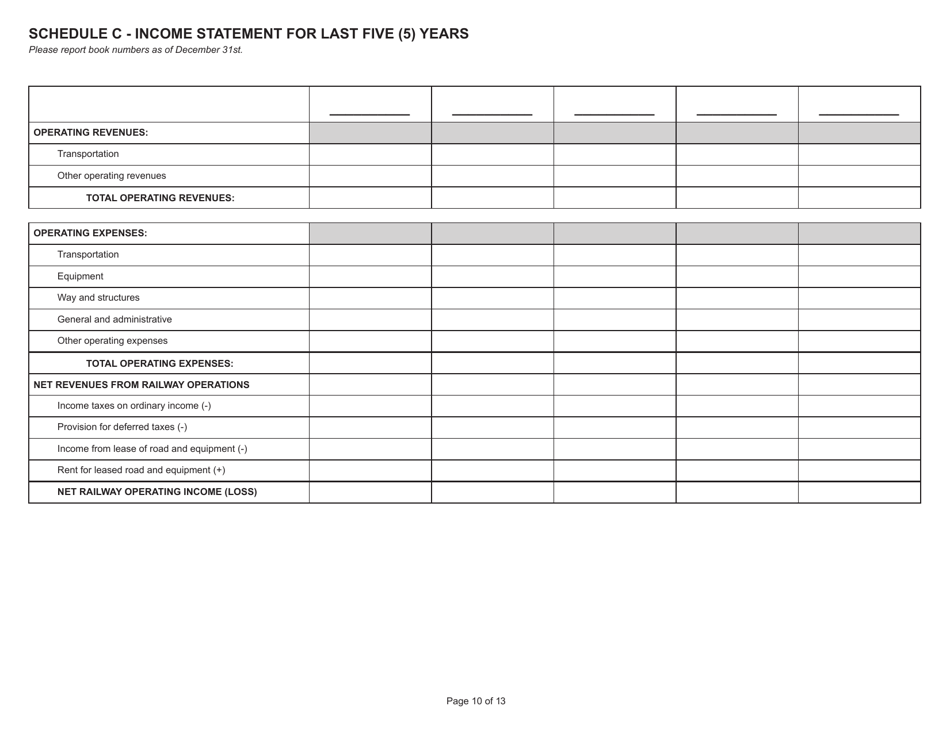 State Form 31289 (U.D. Form 32) Annual Report - Railroad Property - Indiana, Page 10