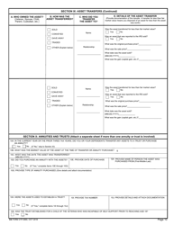 VA Form 21P-0969 Income and Asset Statement in Support of Claim for Pension or Parent&#039;s Dependency and Indemnity Compensation (DIC) (Attachment to VA Forms 21p-527, 21p-527ez, 21p-534, and 21p-534ez), Page 10