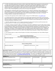 VA Form 22-0839 Yellow Ribbon Program Agreement (Under Chapter 33 of Title 38, United States Code), Page 2