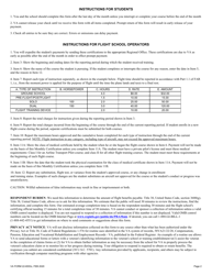 VA Form 22-6553C Monthly Certification of Flight Training, Page 2