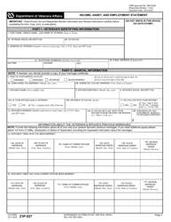 VA Form 21P-527 Income, Asset, and Employment Statement, Page 3