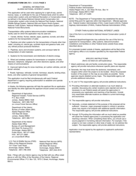 Form SF-299 Application for Transportation, Utility Systems, Telecommunications and Facilities on Federal Lands and Property, Page 3