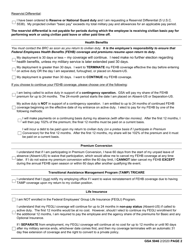 GSA Form 5046 Civilian Employees Entering Extended Active Duty Checklist, Page 2