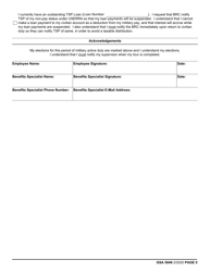 GSA Form 5046 Civilian Employees Entering Extended Active Duty Checklist, Page 5