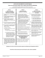 USCIS Formulario I-9 Verificacion De Elegibilidad De Empleo (Spanish), Page 3