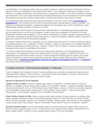 Instrucciones para USCIS Formulario I-9 Verificacion De Elegibilidad De Empleo (Spanish), Page 2