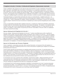 Instrucciones para USCIS Formulario I-9 Verificacion De Elegibilidad De Empleo (Spanish), Page 8
