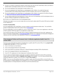 Instructions for USCIS Form I-485 Supplement A Adjustment of Status Under Section 245 (I), Page 3