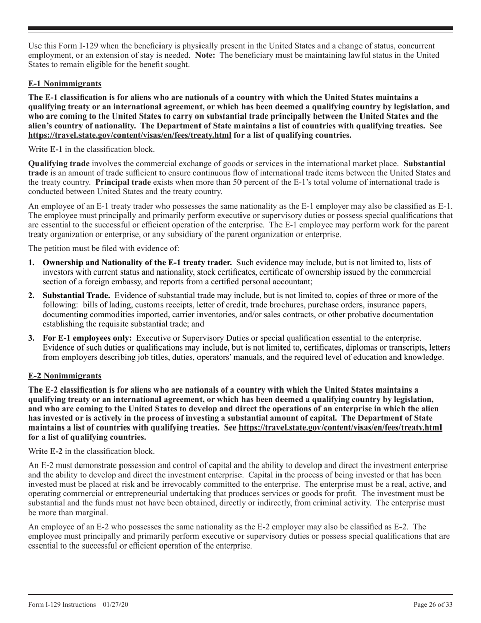 Instructions for USCIS Form I-129 Petition for Nonimmigrant Worker, Page 26