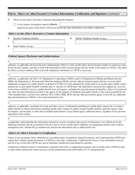 USCIS Form I-356 Request for Cancellation of Public Charge Bond, Page 10