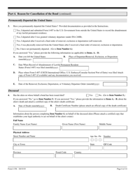 USCIS Form I-356 Request for Cancellation of Public Charge Bond, Page 6