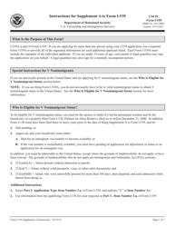 Document preview: Instructions for USCIS Form I-539 Supplement A Supplemental Information for Application to Extend/Change Nonimmigrant Status