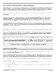 Instructions for USCIS Form I-601 Application for Waiver of Grounds of Inadmissibility, Page 9