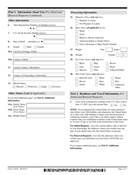 USCIS Form I-821D Consideration of Deferred Action for Childhood Arrivals, Page 2