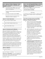 USCIS Form I-864A &quot;Contract Between Sponsor and Household Member&quot;, Page 4