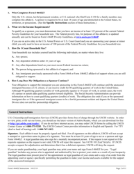 Instructions for USCIS Form I-864EZ Affidavit of Support Under Section 213a of the Ina, Page 2