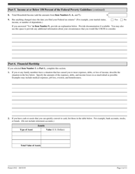 USCIS Form I-912 Request for Fee Waiver, Page 4