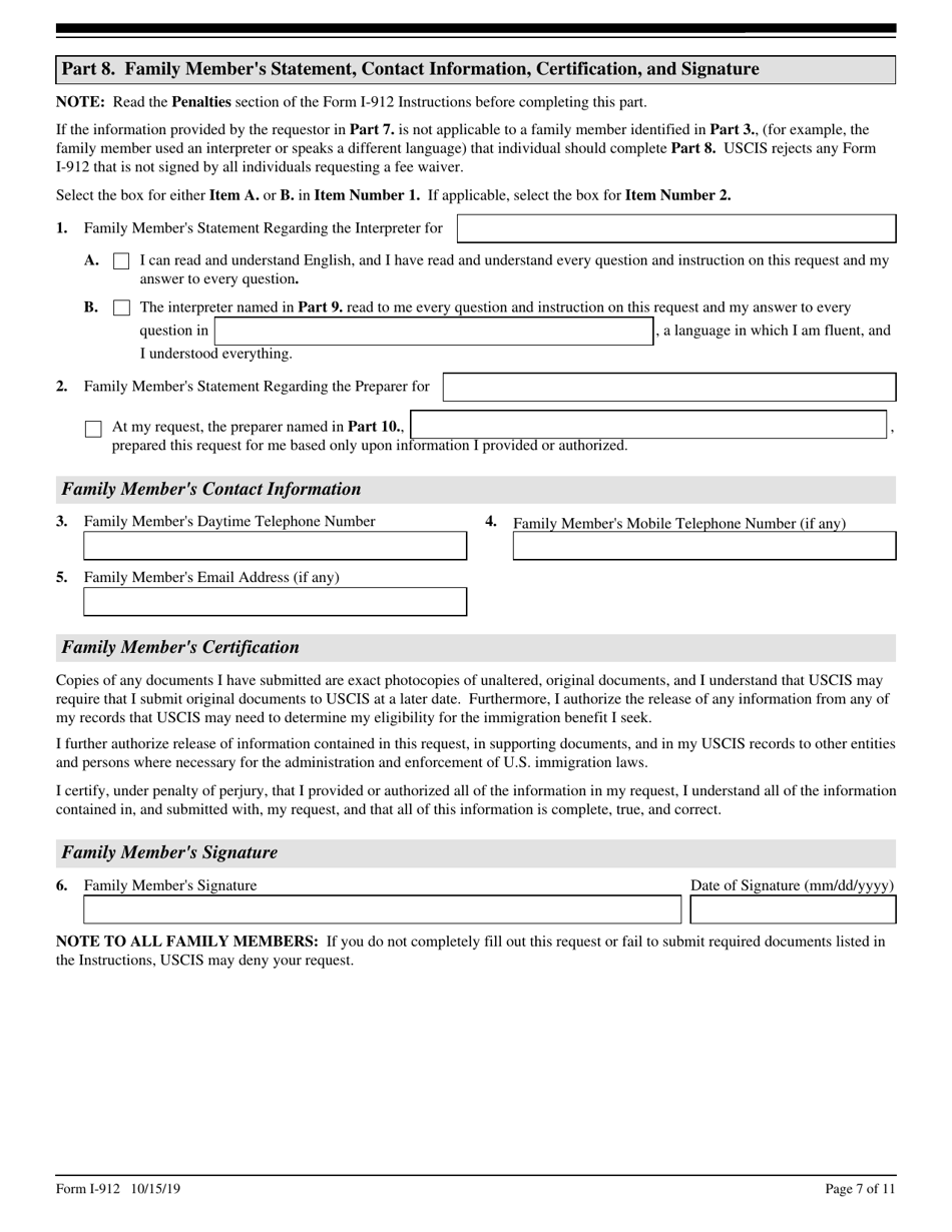 Uscis form i 912 fill out sign online and download fillable pdf