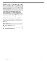 USCIS Form I-918 Supplement A Petition for Qualifying Family Member of U-1 Recipient, Page 11