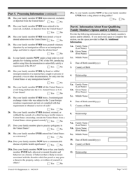 USCIS Form I-918 Supplement A Petition for Qualifying Family Member of U-1 Recipient, Page 7