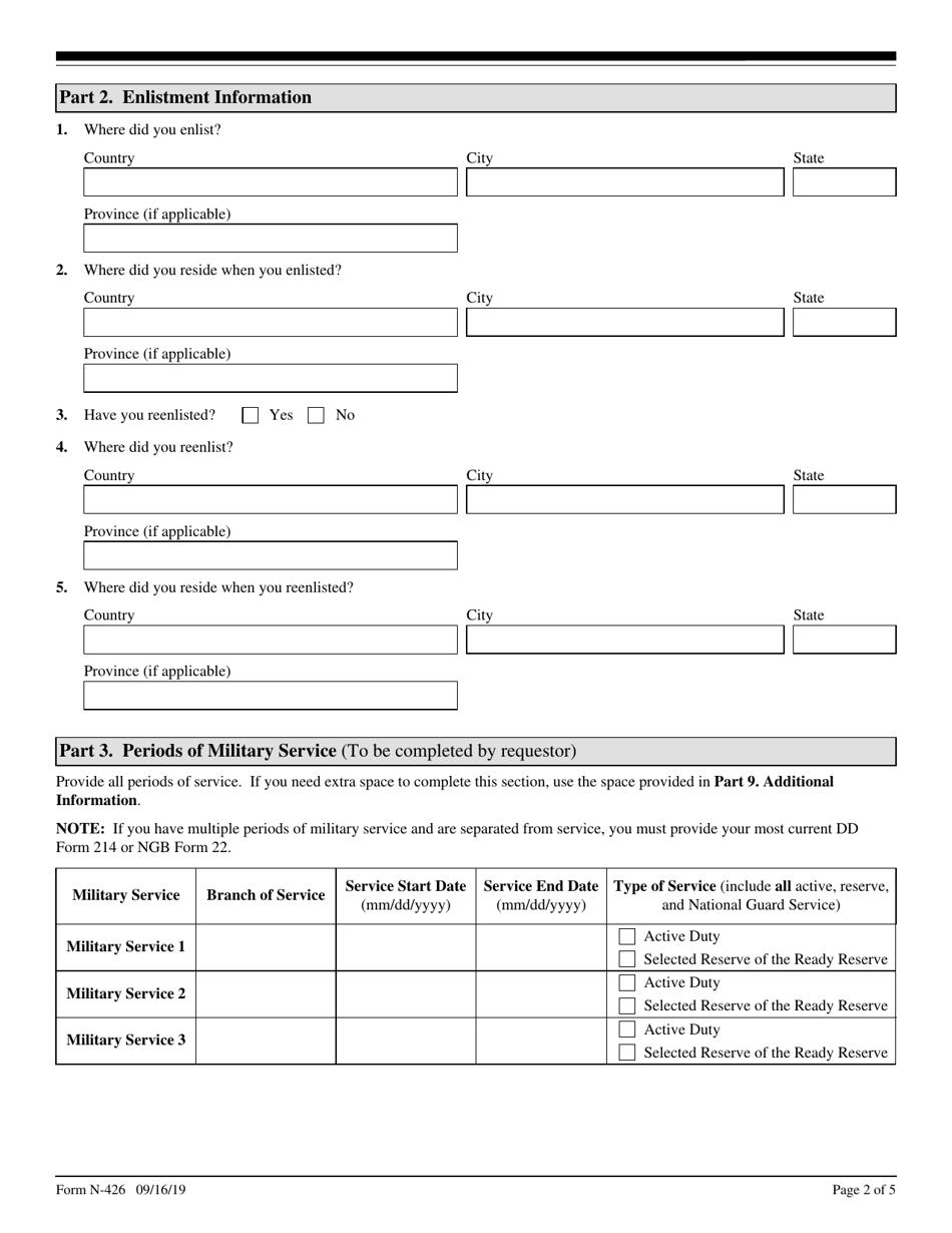 Uscis Form N 426 Fill Out Sign Online And Download Fillable Pdf Templateroller 1692