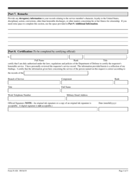 USCIS Form N-426 Request for Certification of Military or Naval Service, Page 4