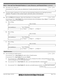 USCIS Form I-944 Declaration of Self-sufficiency, Page 7