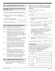 USCIS Form I-955 Application for Commonwealth of the Northern Mariana Islands (CNMI) Long-Term Resident Status, Page 2