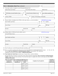 USCIS Form N-470 Application to Preserve Residence for Naturalization Purposes, Page 2