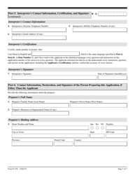USCIS Form N-470 Application to Preserve Residence for Naturalization Purposes, Page 5