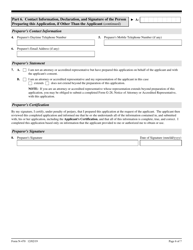 USCIS Form N-470 Application to Preserve Residence for Naturalization Purposes, Page 6