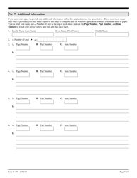 USCIS Form N-470 Application to Preserve Residence for Naturalization Purposes, Page 7
