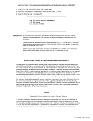 Form CA-20 Attending Physician&#039;s Report, Page 2