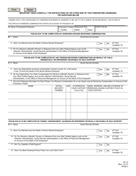 Form CA-12 &quot;Claim for Continuance of Compensation Under the Federal Employees' Compensation Act&quot;, Page 2