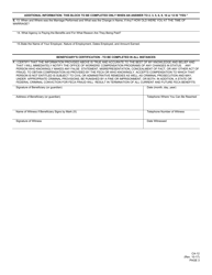 Form CA-12 &quot;Claim for Continuance of Compensation Under the Federal Employees' Compensation Act&quot;, Page 3